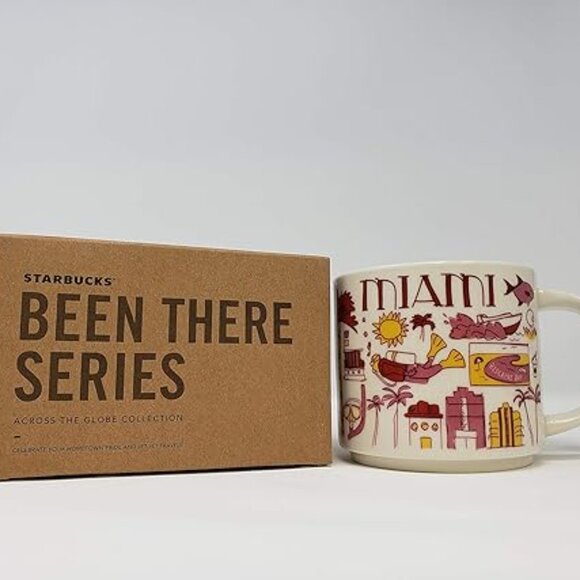 Starbucks Ornament Mug, MIAMI, « Been There » Collection, New 14 oz each - Picture 1 of 14